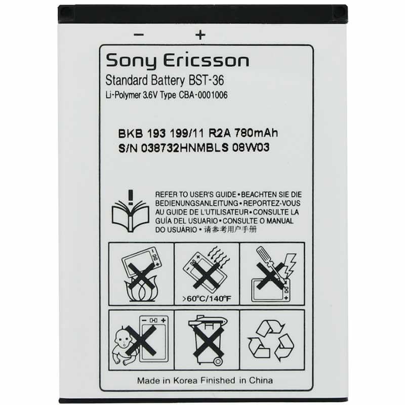 SONY ERICSON BST-36 TELEFON BATARYASI