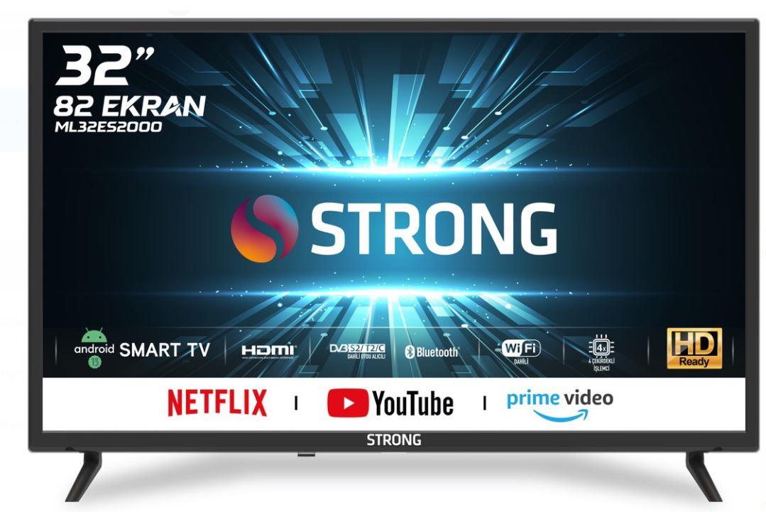 STRONG ML32ES2000 32 82 EKRAN UYDU ALICILI FULL HD ANDROİD SMART LED TV (ANDROİD 13)
