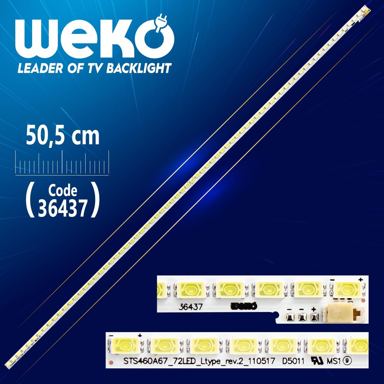 STS460A67_72LED_L TYPE_REV.2_110517  72 LEDLİ 50.5 CM