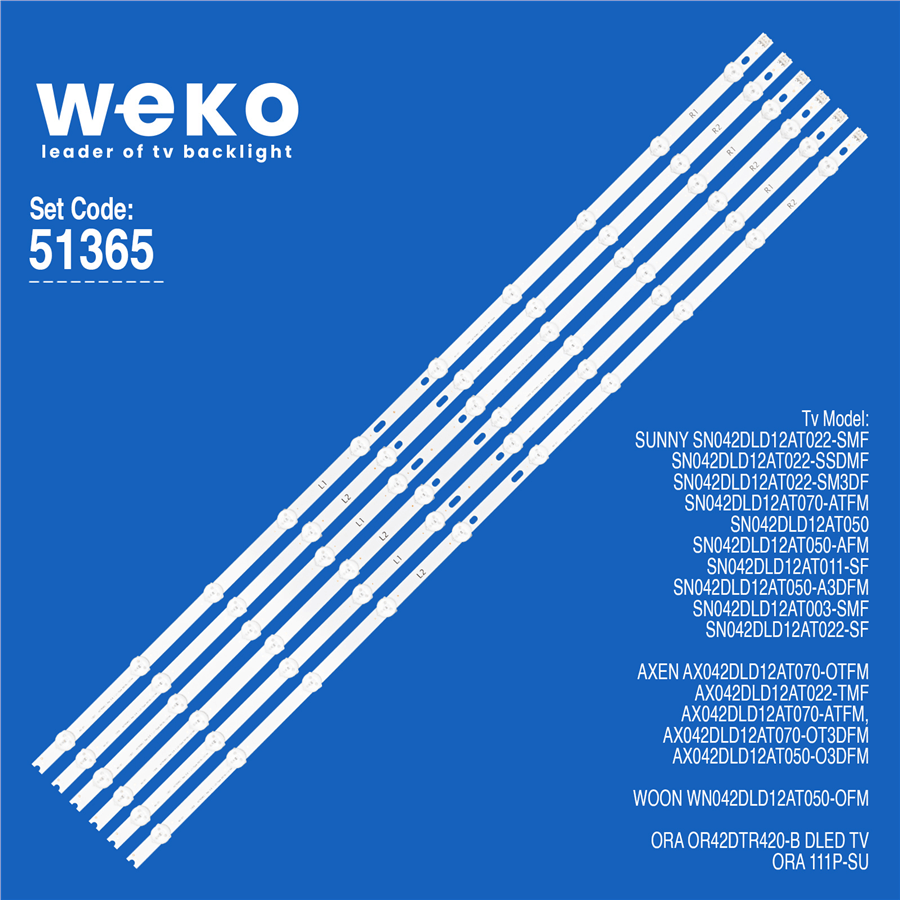 Sunny SN042DLD12AT011-SF 42'' 6 Adet Tv Led Bar Fiyatı - Merter Elektronik
