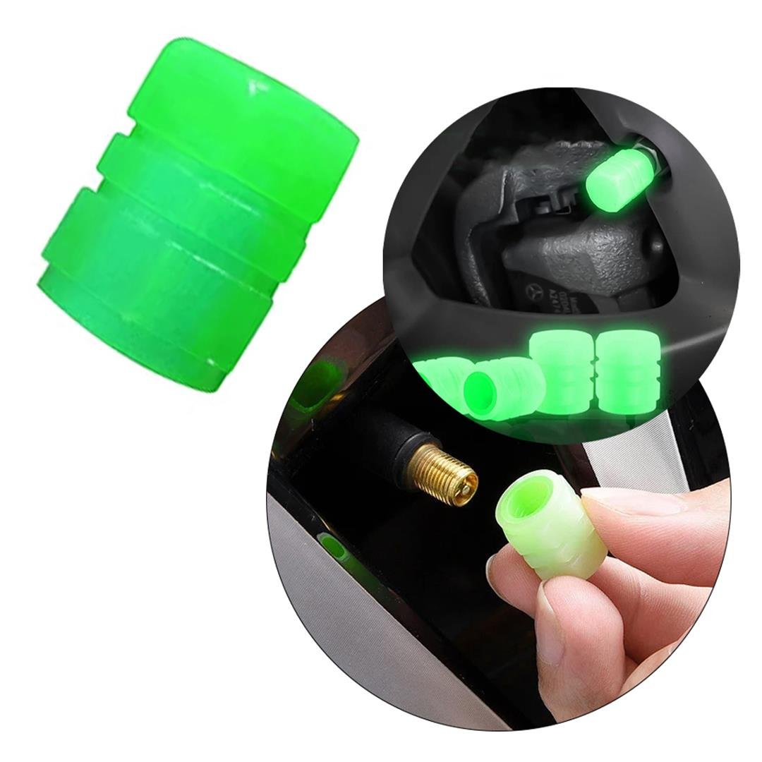 Sunup SN-21012 Yeşil Fosforlu Işık Saçan Lastik Sibop Kapak (50li Paket) Fiyatı - Merter Elektronik