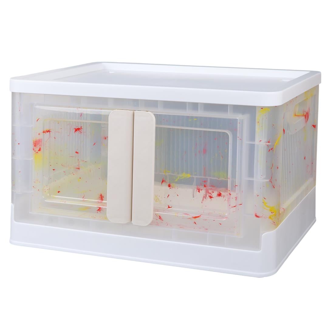 SUNUP SN-25883 40X64X37CM 72L KATLANABİLİR PLASTİK SAKLAMA KUTUSU RENKLİ KAPAKLI TEKERLEKLİ Fiyatı - Merter Elektronik