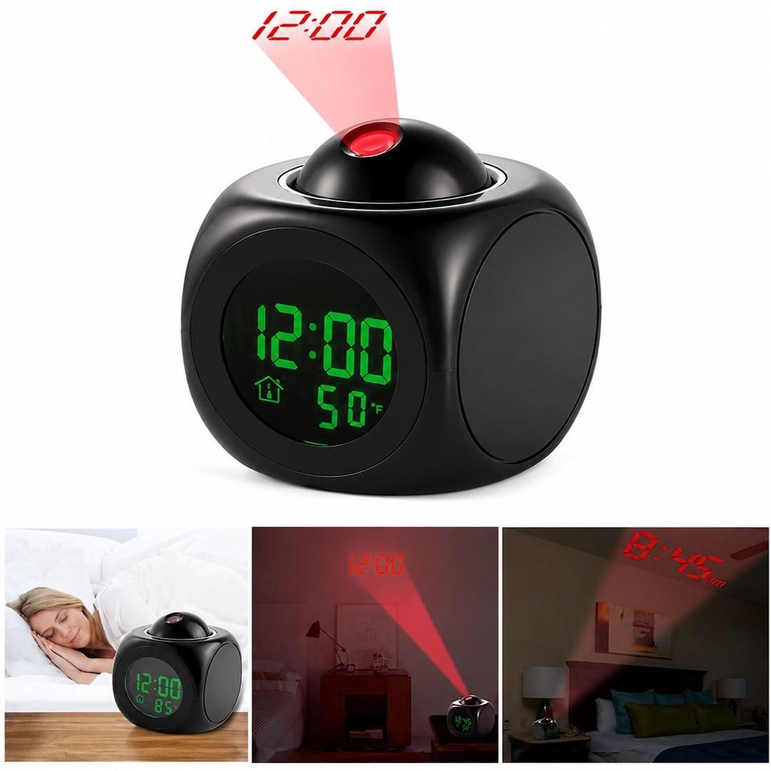 Sunup SN-25936 Porjeksiyonlu Ledli Siyah Çalar Saat Fiyatı - Merter Elektronik