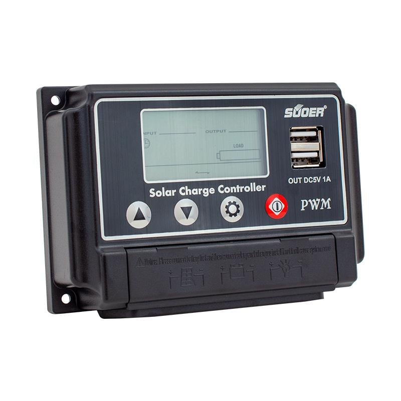 SUOER ST-W1210PWM 12 VOLT - 24 VOLT - 10 AMPER DİJİTAL OTOMATİK SOLAR ŞARJ REGÜLATÖRÜ