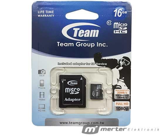 TEAM 16 GB MICRO SD HAFIZA KARTI
