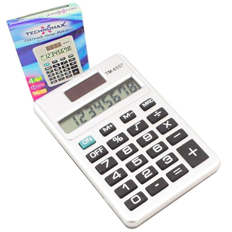 TECHNOMAX TM-6557 8 HANELİ HESAP MAKİNESİ