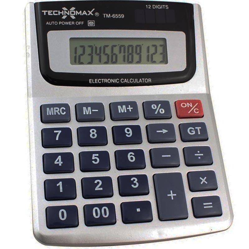 TECHNOMAX TM-6559 12 HANELİ HESAP MAKİNESİ