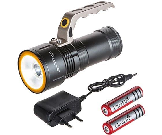 TECHNOMAX TM-8019 ZOOMLU ŞARJLI LÜKS LEDLİ EL FENERİ
