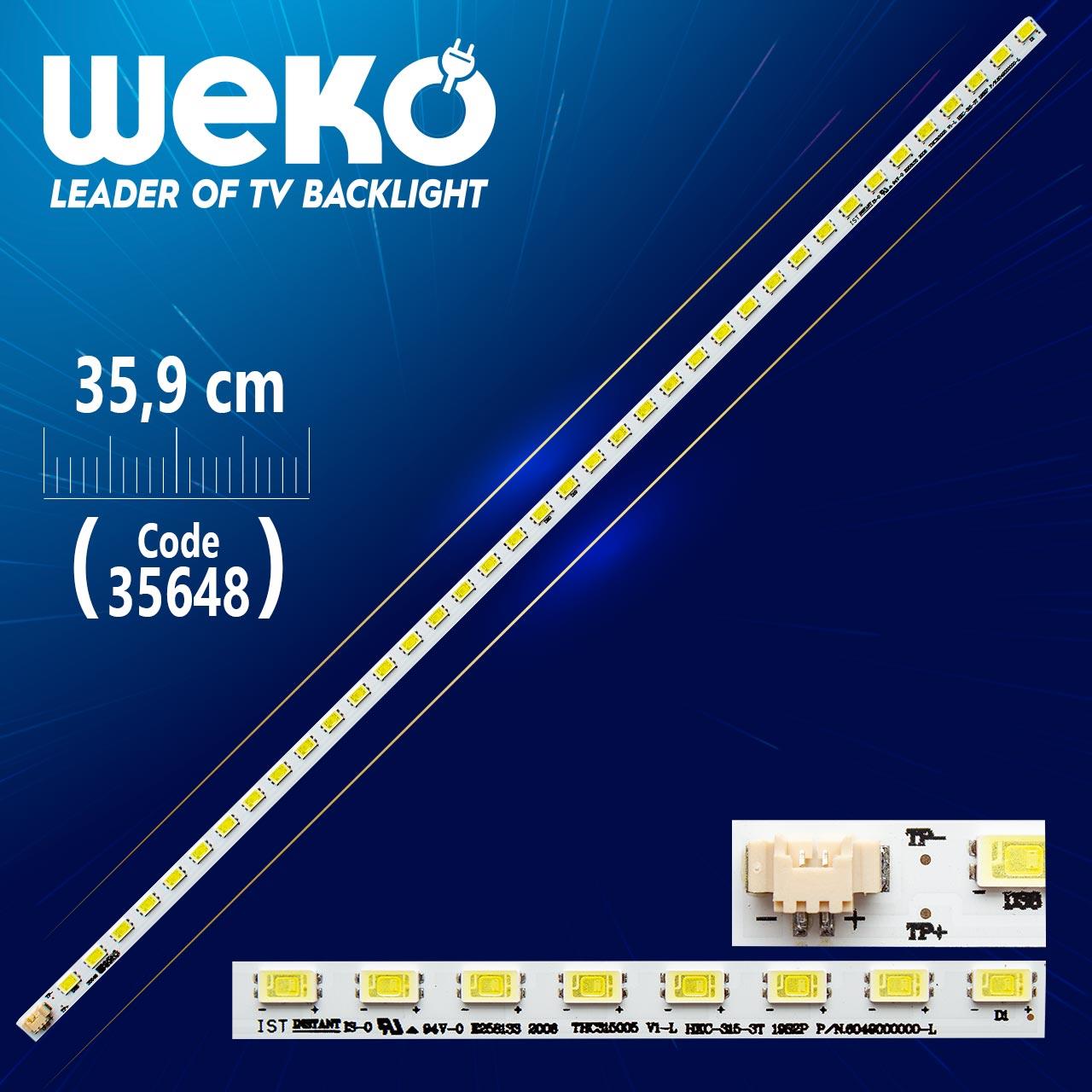 THC315005 V1-L HKC-315-3T 19S2P P/N.6049000000-L - 35.9 CM 38 LEDLİ - (WK-1134)