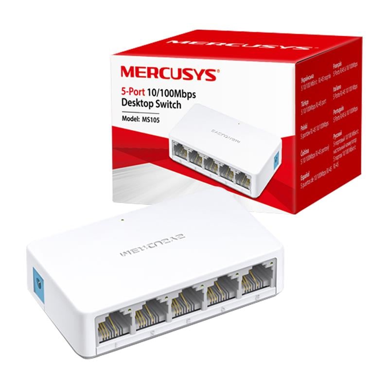 TP-LINK MERCUSYS MS105 5 PORT 10/100 MBPS ETHERNET SWITCH