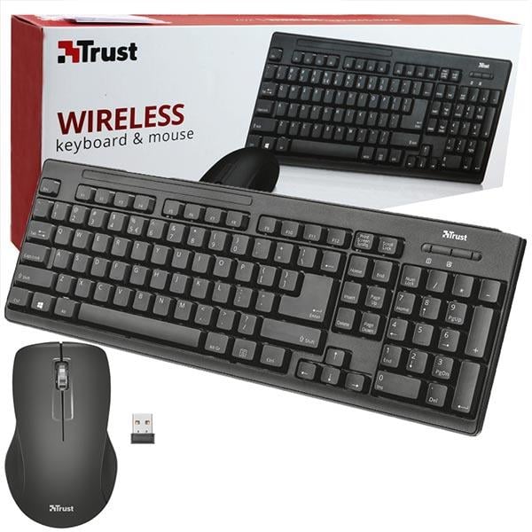 TRUST ZIVA 22021/22118 USB KABLOSUZ KLAVYE+MOUSE SET