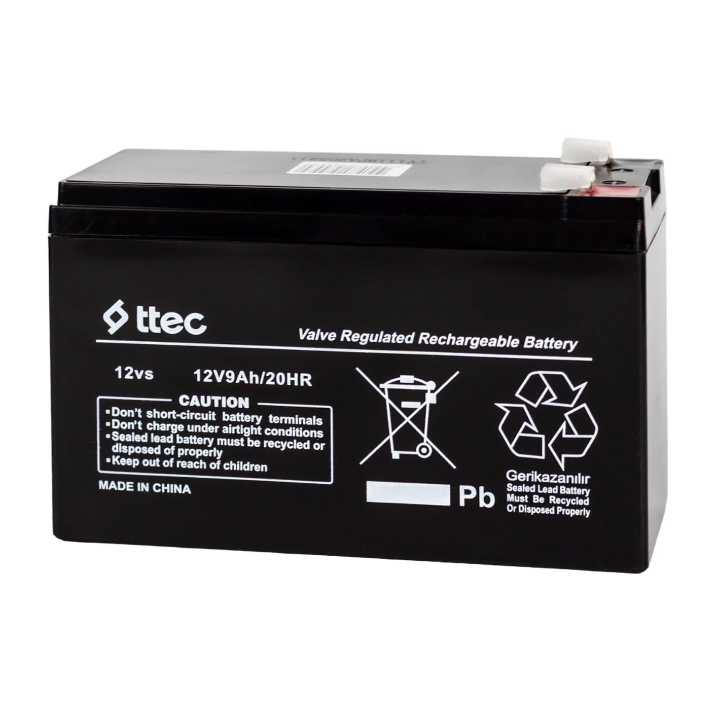 TTEC 12 VOLT - 9 AMPER AKÜ (150 X 65 X 90 MM)