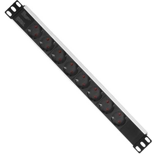 TTEC SİGORTASIZ 8Lİ 19 ALÜMİNYUM PRİZ
