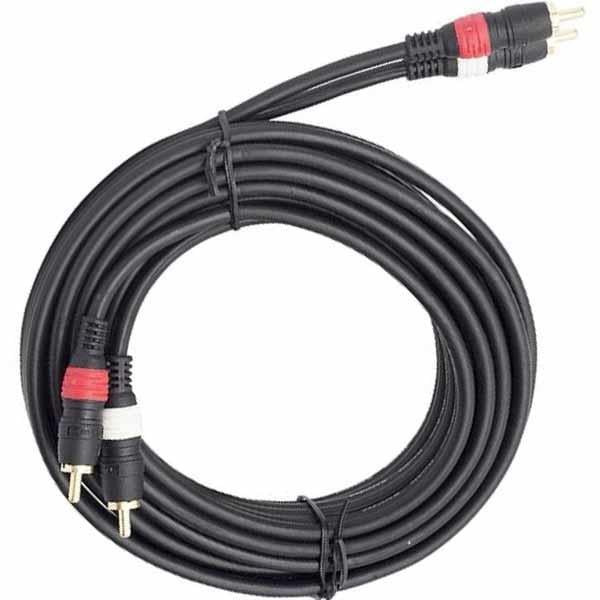 TUNEX ZK-705 2 RCA + 2 RCA 10 METRE 1.KALİTE SİYAH KABLO