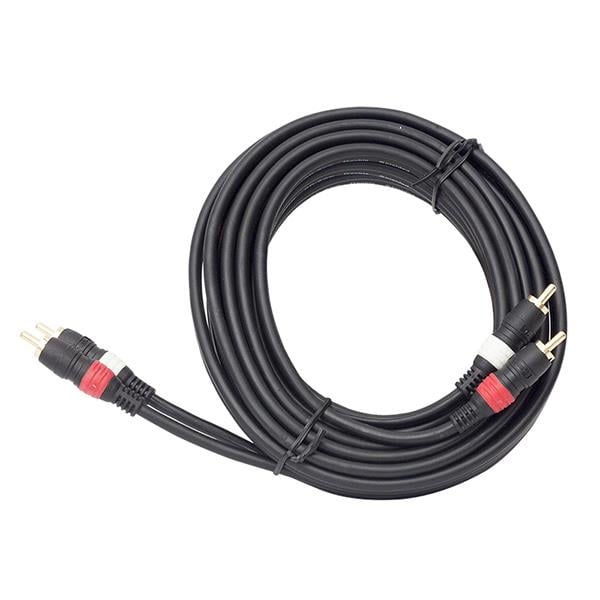 TUNEX ZK-705 2 RCA + 2 RCA 5 METRE 1.KALİTE SİYAH KABLO