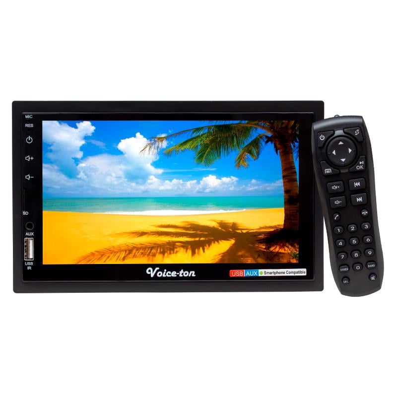 VOICETON VT-7777 7 TFT USB/SD/BLUETOOTH ÖZELLİK KUMANDALI DOKUNMATİK EKRAN DOUBLE DIN OTO TEYP