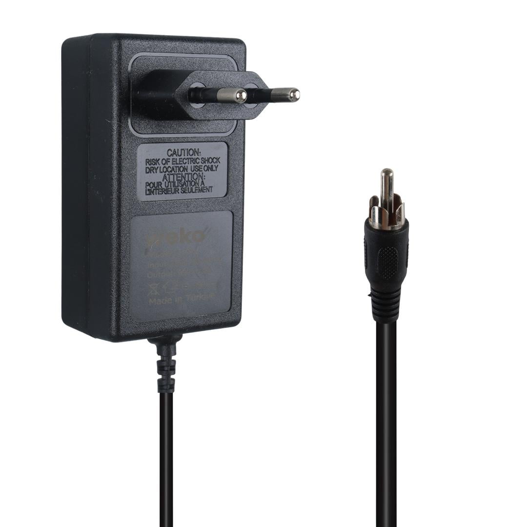 Weko 16 Volt - 2. Amper Tos Fişli Rca Yerli Üretim Priz Tipi Santral Adaptörü Fiyatı - Merter Elektronik