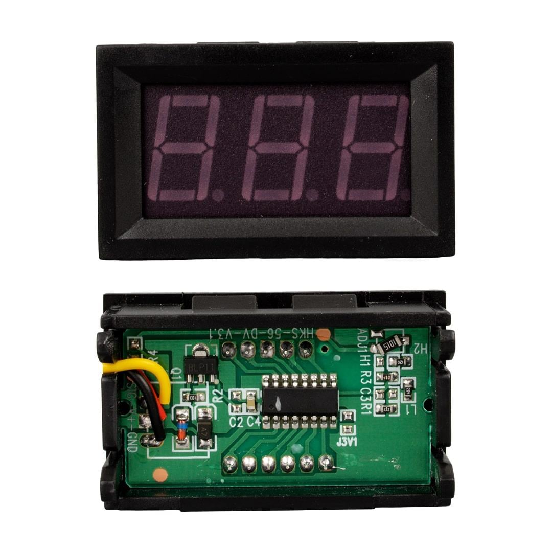 WEKO CA-056 100V DC 0-100V DİJİTAL KIRMIZI EKRANLI VOLTMETRE (3 PİN)