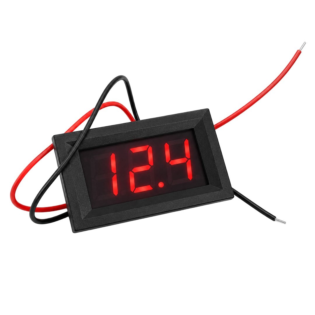 Weko CA-056-30V DC 4-30 Volt Dijital Kırmızı Ekranlı Voltmetre (3 Pin) Fiyatı - Merter Elektronik