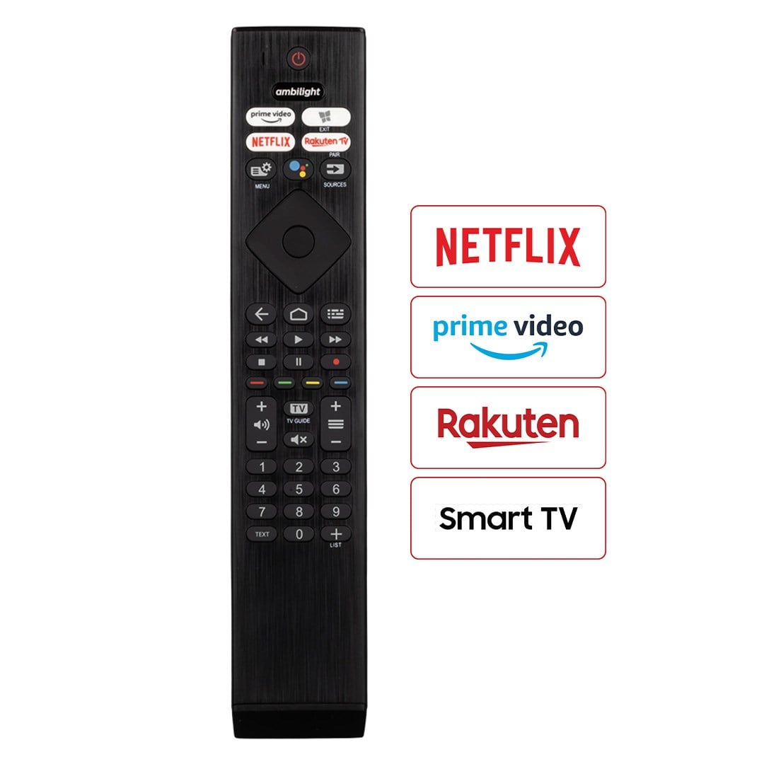 WEKO KL PHILIPS PH-V4 NETFLIX-RAKUTEN TV-PRIME VIDEO TUŞLU SES KOMUTLU LCD LED TV KUMANDA