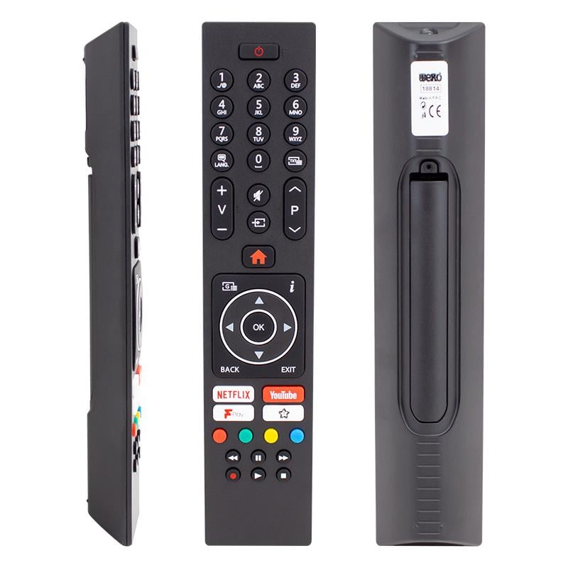 WEKO KL VESTEL NETFLIX-YOUTUBE-PLAY TUŞLU YAZISIZ LCD LED TV KUMANDA (RC43137-30101403) (70126=40086=18814)