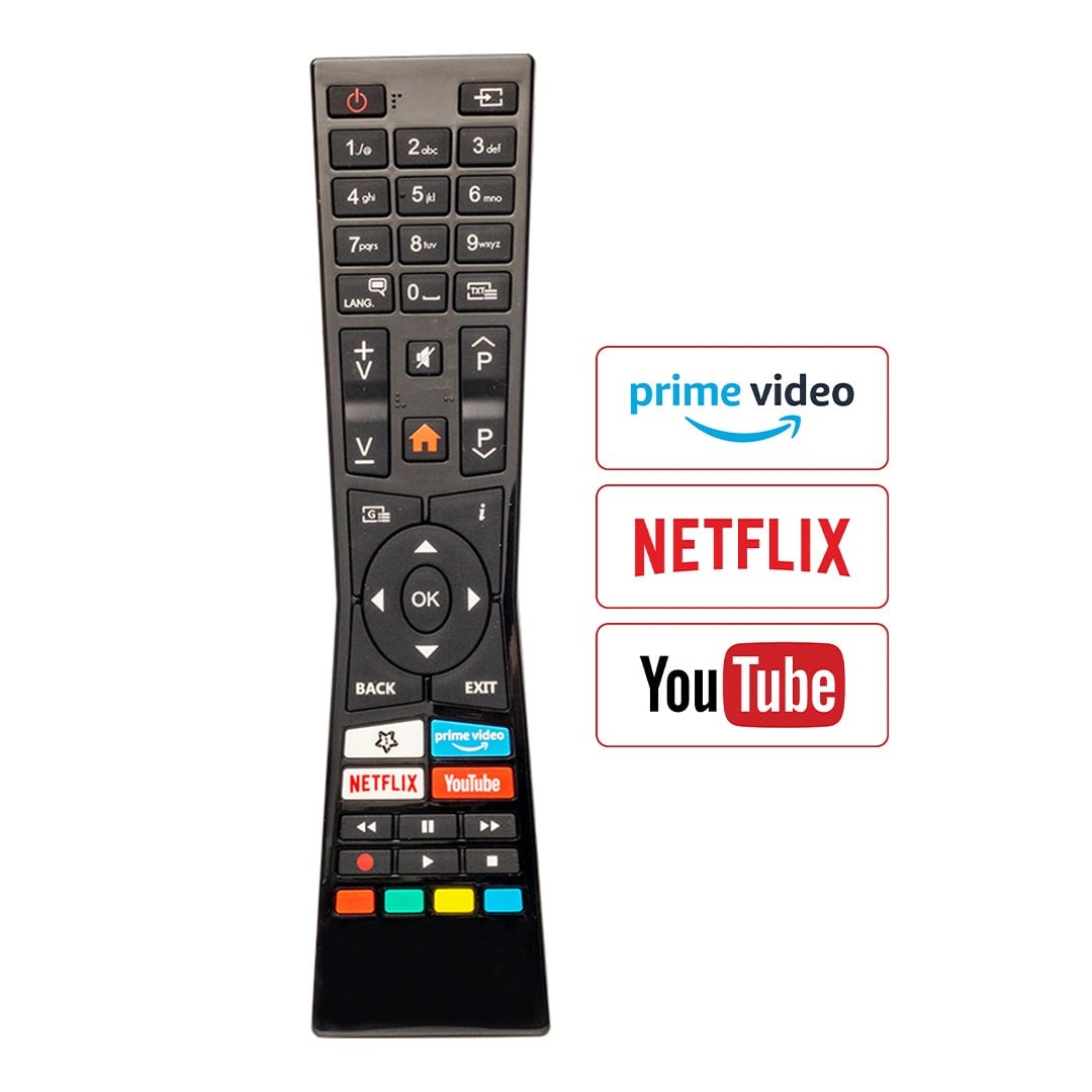 WEKO KL VESTEL RC A2 43100P - JVC RM-C3337 NETFLIX-YOUTUBE-PRİME VİDEO TUŞLU YAZISIZ LCD LED TV KUMANDA (RC0360/01)