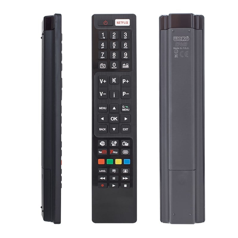 WEKO KL VESTEL RC4848F RC5 30094759 NETFLIX-YOUTUBE-PLAY TUŞLU LCD LED TV KUMANDA
