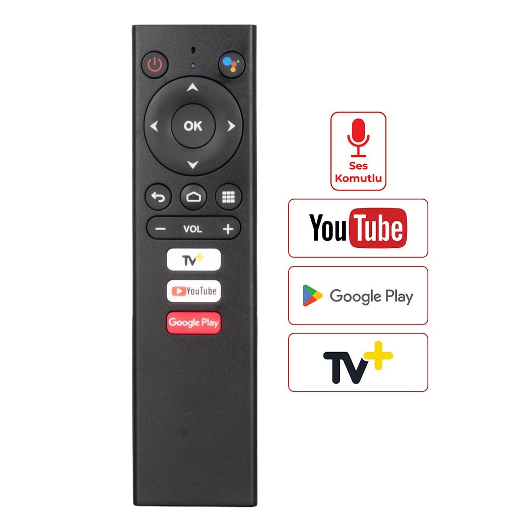 WEKO KR TURKCELL TV+ READY STICK - EMATİC YOUTUBE-GOOGLE PLAY TUŞLU SES KOMUTLU KUMANDA
