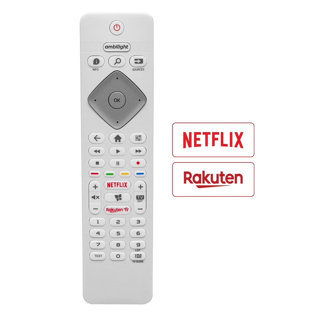 WEKO PHİLİPS 50PUS8204/12 65PUS8204 70PUS7304/12 AMBİLİGHT NETFLİX RAKUTEN TUŞLU LCD LED TV KUMANDASI