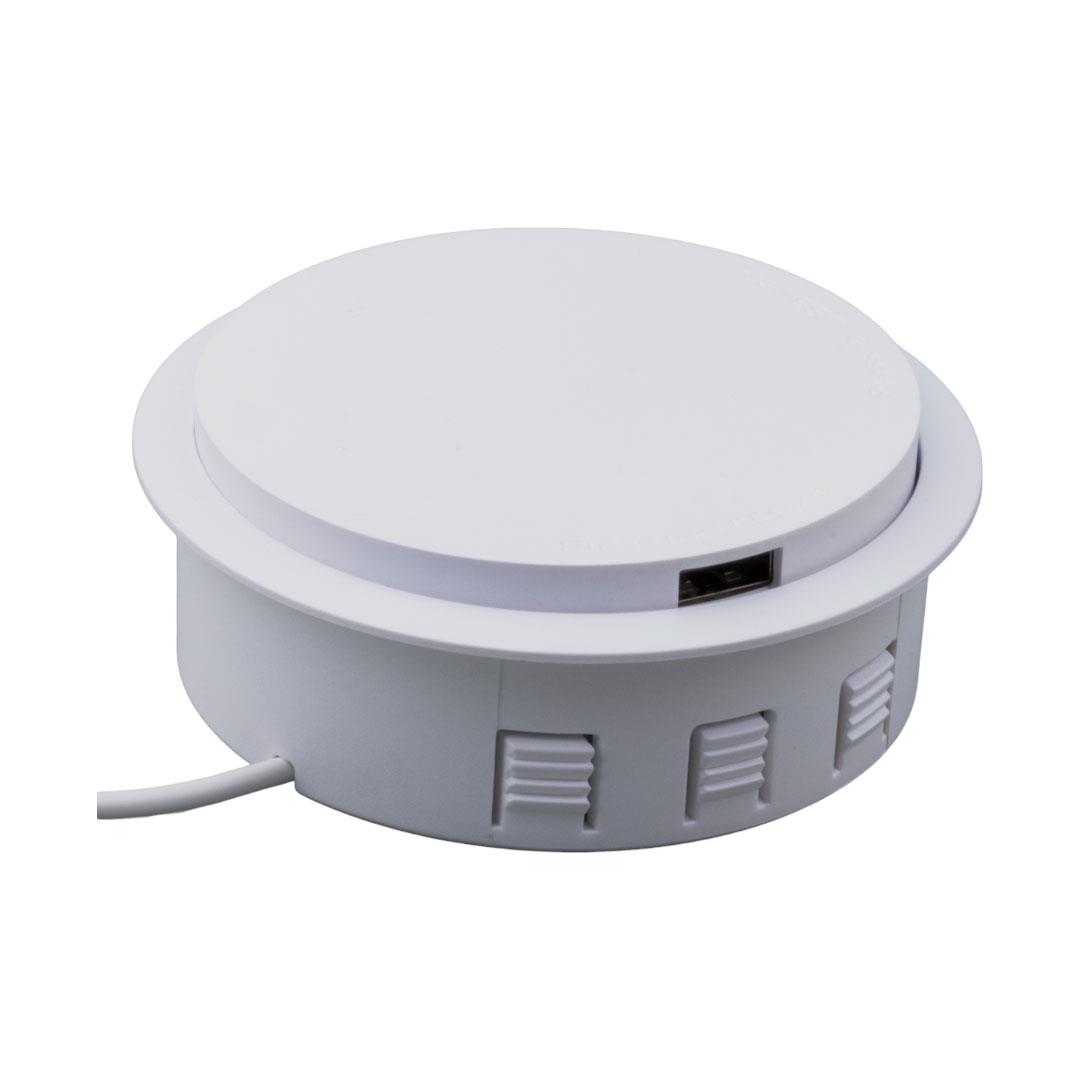 WEKO T12 GÖMÜLÜ MASAÜSTÜ 15W 2*USB ÇIKIŞ MOBİLYA ŞARJ CİHAZI MBLY-25469