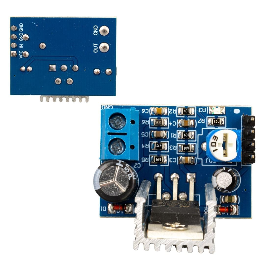 WEKO TDA2030A SES YÜKSELTİCİ POWER SUPPLY MODÜL 6-12V SINGLE DİMMER AYARLI MİNİ AMFİ