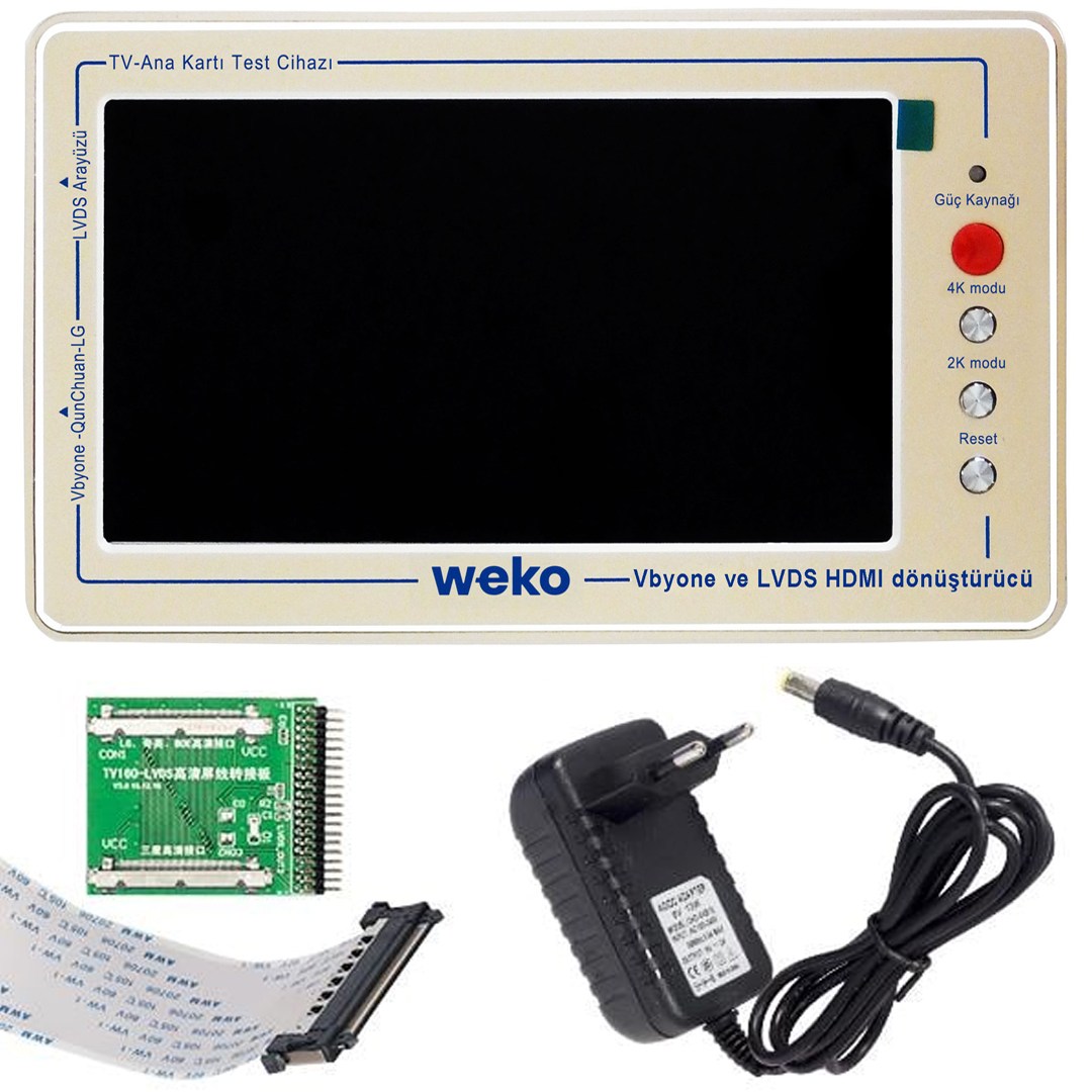WEKO TV160 LCD/LED TV BOARD ANAKART PANEL TEST CİHAZI Fiyatı - Merter Elektronik