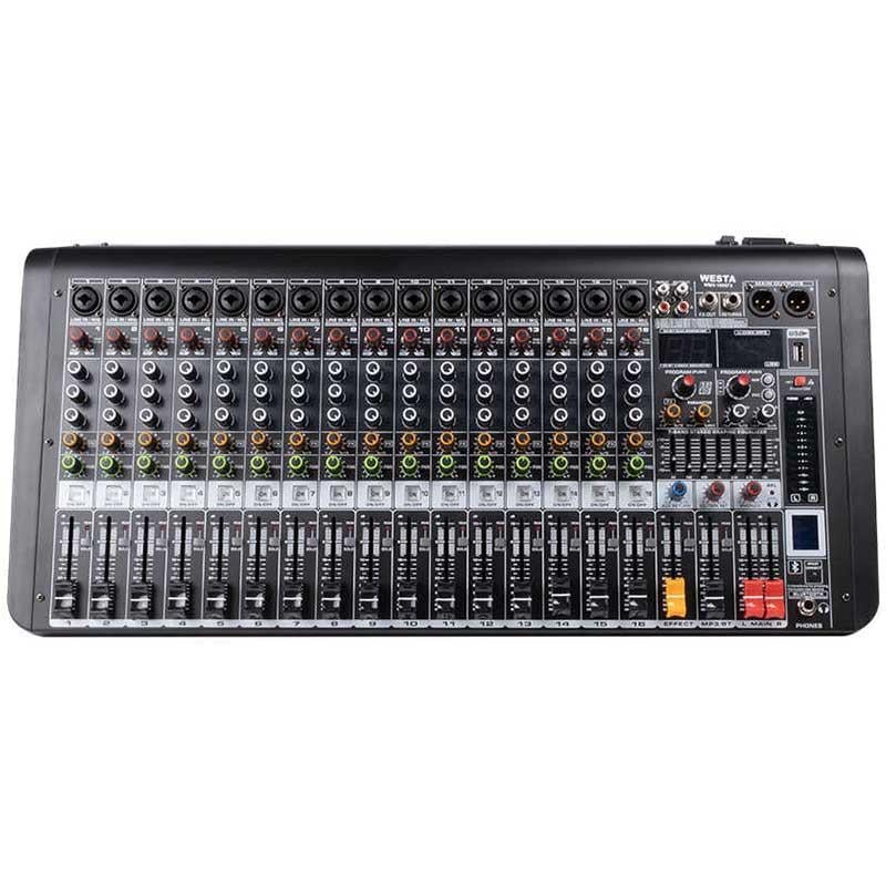 WESTA WMX-1605FX USB/SD/BLUETOOTH 16 KANAL YATIK DECK MIXER