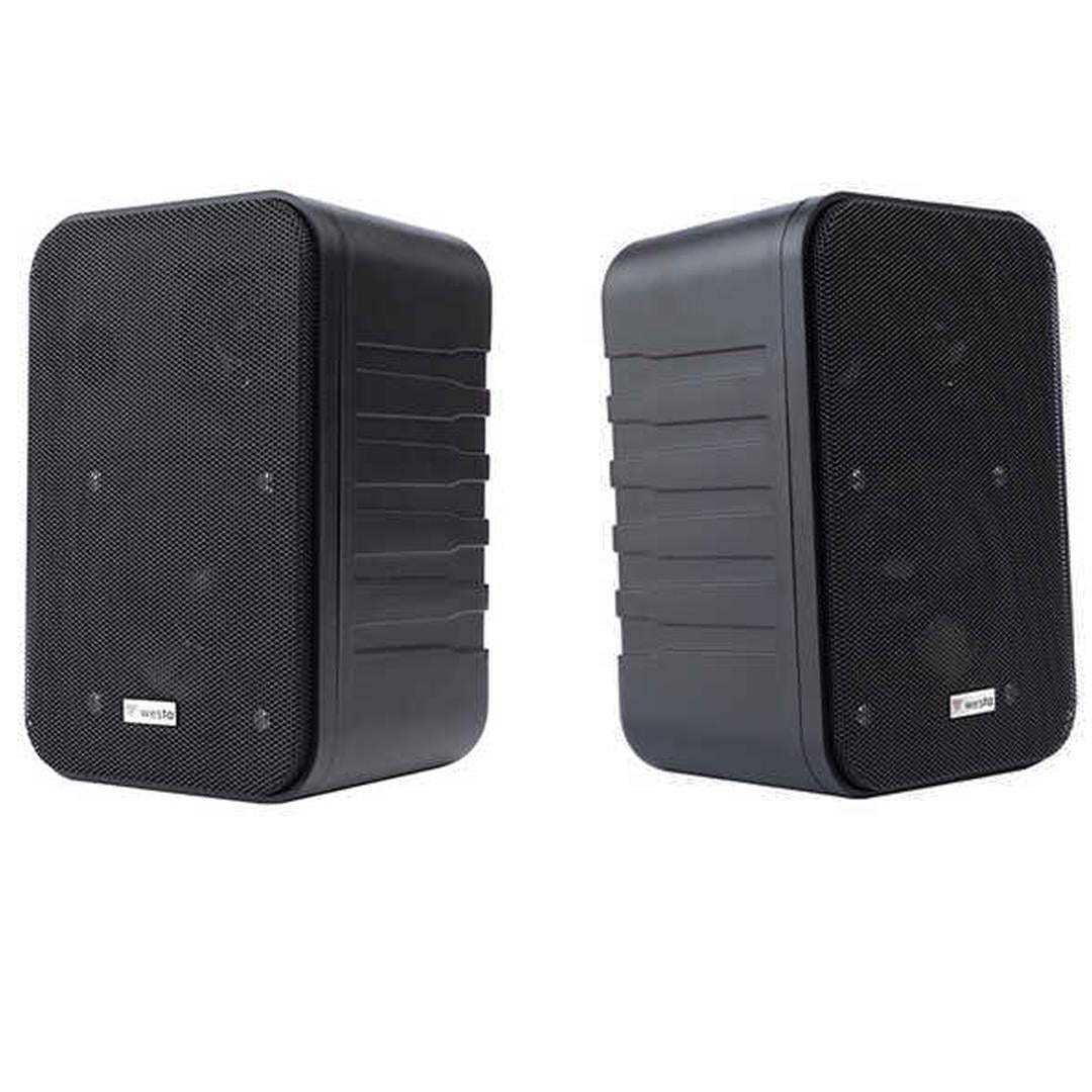 Westa WS-405B 10 Watt 100 Volt 4 8 Ohm 2li Takım Siyah Sütun Hoparlör