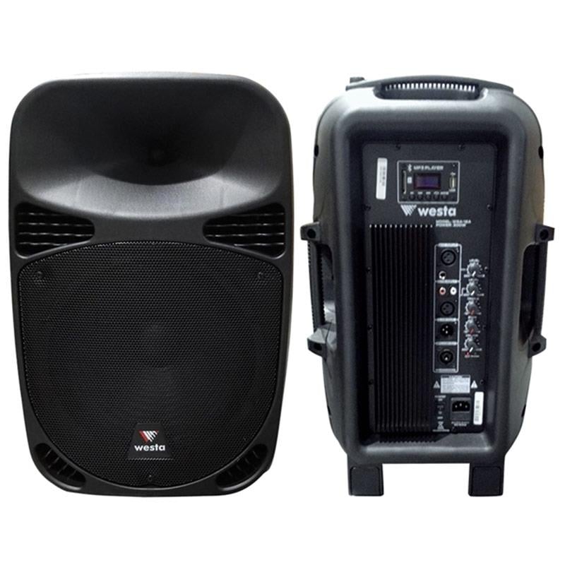 WESTA WSA-12A 30 CM 300 WATT USB/SD/BT İKİ YOLLU HORN HOPARLÖR ÇIKIŞLI AKTİF KABİN HOPARLÖR