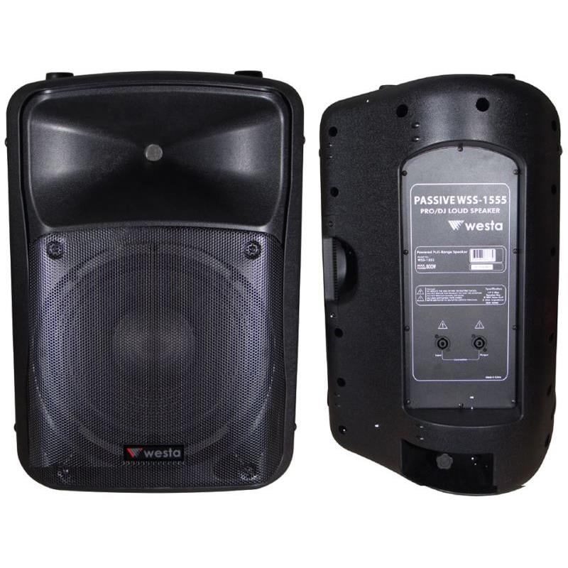 WESTA WSS-1555 38 CM 800 WATT 15 PLASTİK KABİN PASİF HOPARLÖR