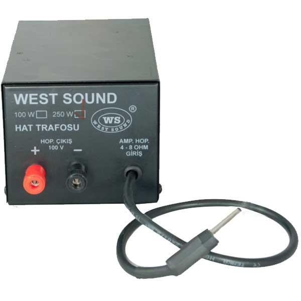 WESTSOUND 250 WATT 4-8 OHM 100 VOLT KUTULU HARİCİ HAT TRAFOSU