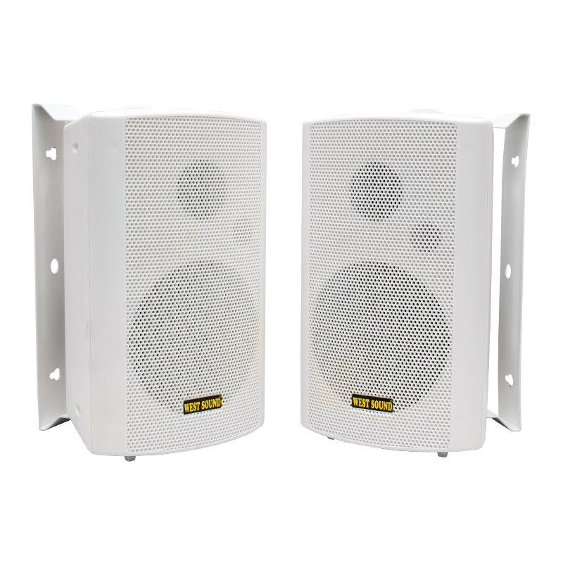 WESTSOUND OZ-02 10 CM 2Lİ TAKIM BEYAZ TRAFOLU PLASTİK SÜTUN HOPARLÖR