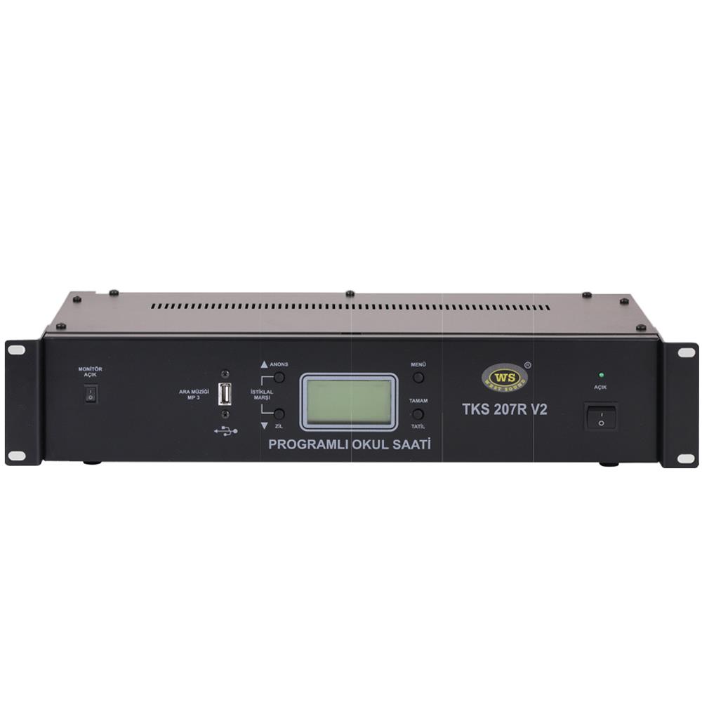WESTSOUND TKS-207 R V2 RACK TİPİ AKILLI OKUL ZİL SAATİ