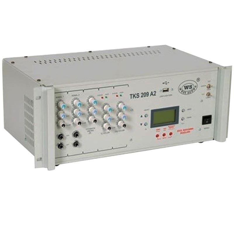 WESTSOUND TKS-209A2 USB 2X150W ANFİLİ SÖZ İKAZLI AKL OKUL ZİL SAATİ (100 MELODİLİ*İSTİKLAL MARŞLI)