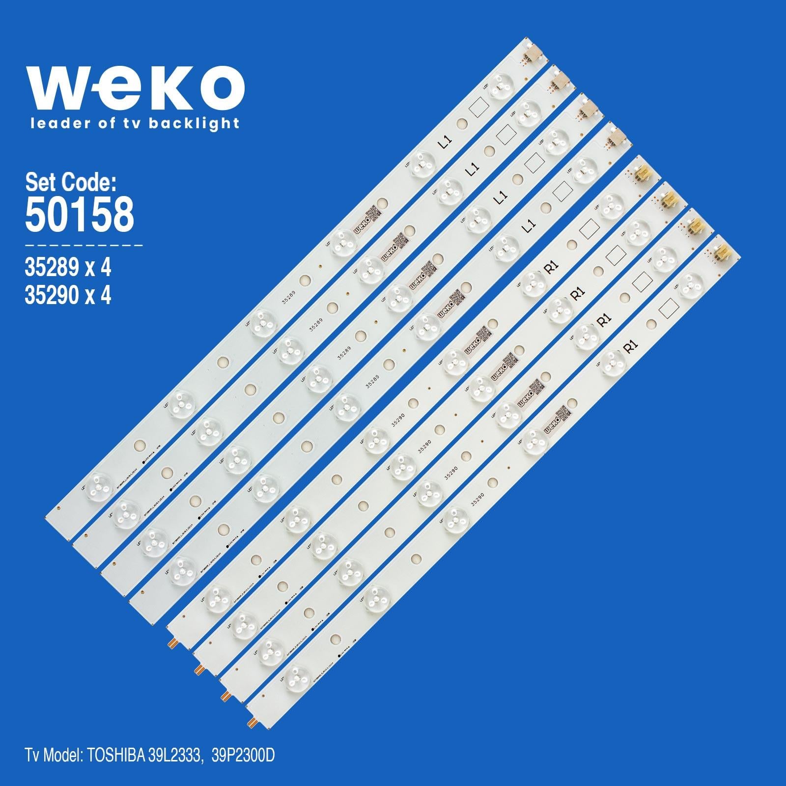 WKSET-5158 35289X4 35290X4 SVT390A05 8 ADET LED BAR