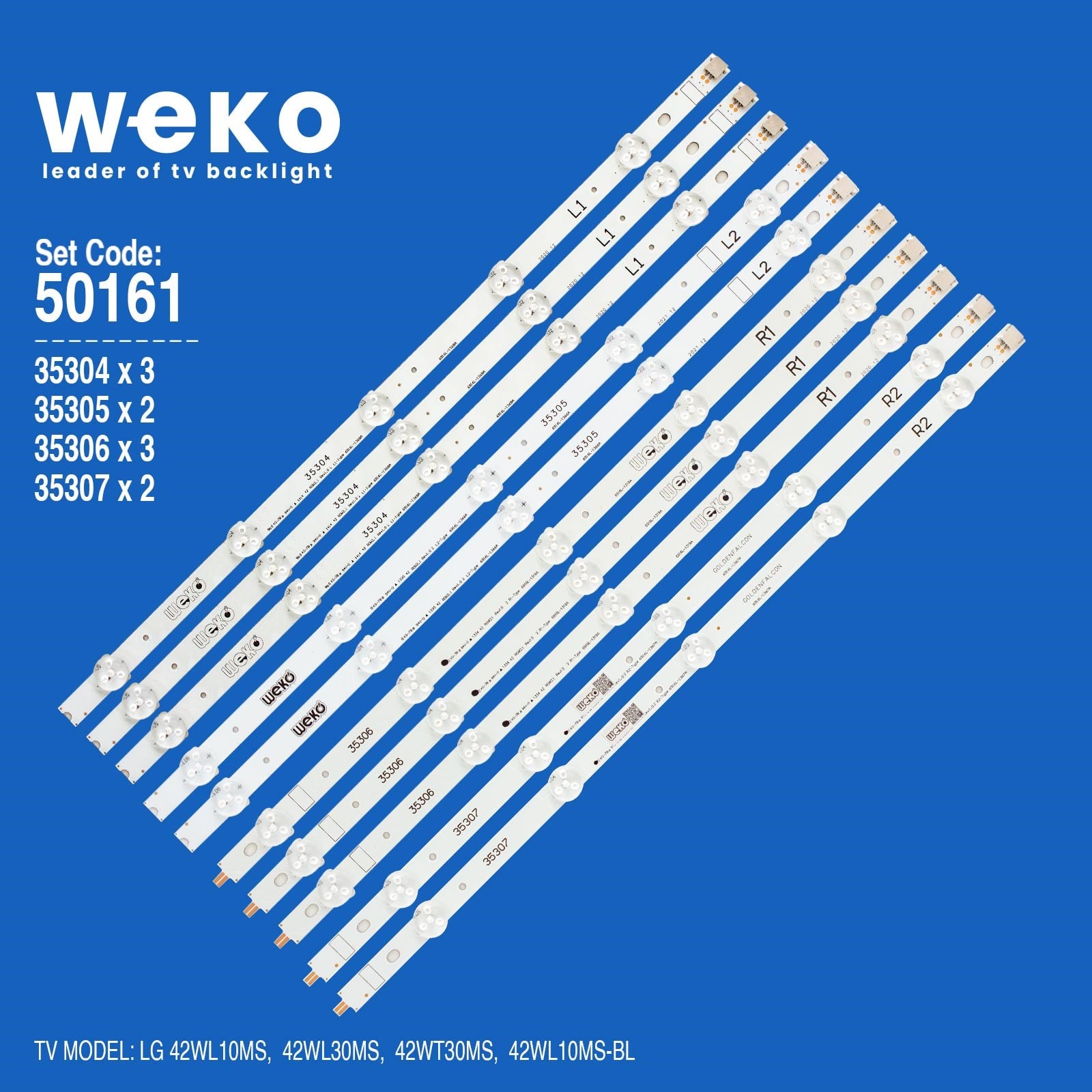 WKSET-5161 35304X3 35305X2 35306X3 35307X2  42'' ROW2.1 REV1.0 2 10 ADET LED BAR