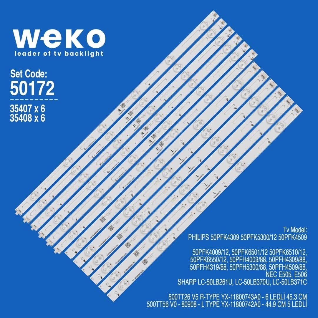 WKSET-5172 35407X6 35408X6 12 ADET LED BAR