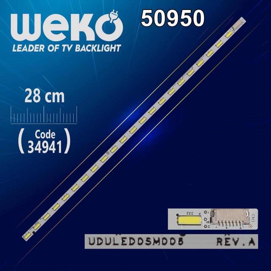WKSET-5950 34941X1 22 11S2P [SLED] - VDVLED0SM006 REV.A 1 ADET LED BAR (22LED)