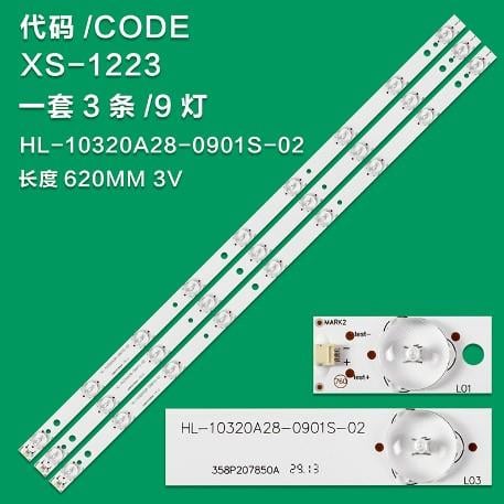 WKSET-6296 37028X2 HL-10320A28-0901S-02 A4 4C-LB320T-MS1 3 ADET LED BAR