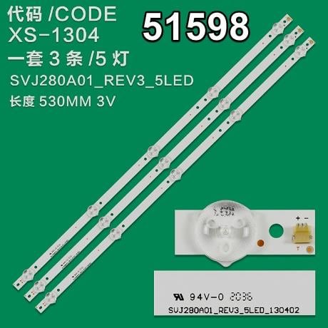 WKSET-6598 37264X3 SVJ280A01_REV3_5LED_130402 3 ADET LED BAR