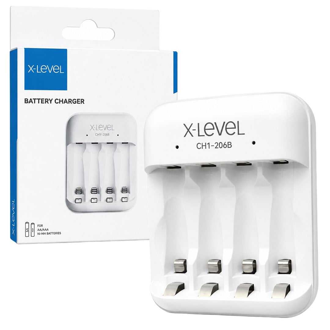 X-LEVEL CH1-206B 4'LÜ AA/AAA PİL ŞARJ CİHAZI Fiyatı - Merter Elektronik
