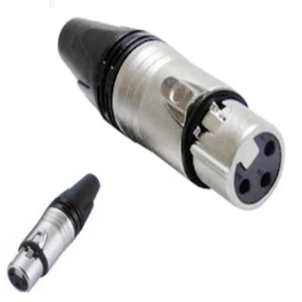 XLR 3 PİN NÖTRİX TİPİ DİŞİ KONNEKTÖR (DY-3225)