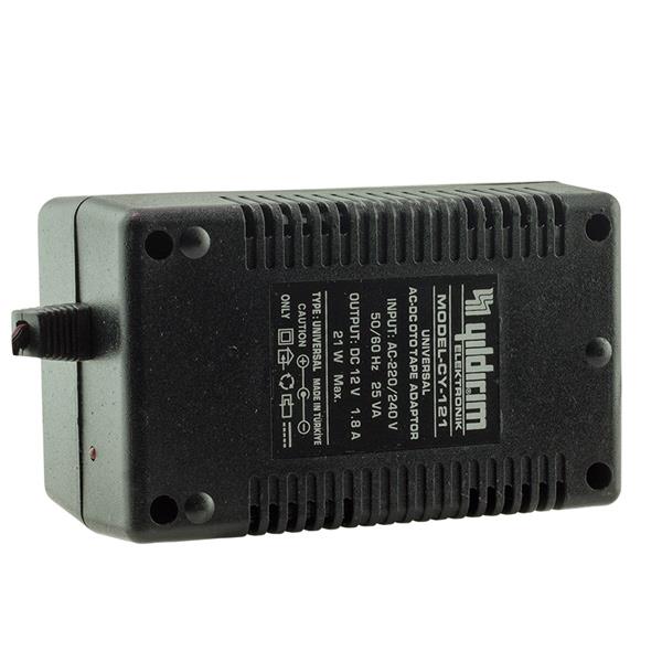 YILDIRIM CY-121 12 VOLT - 1.8 AMPER MASAÜSTÜ AC/DC ADAPTÖR