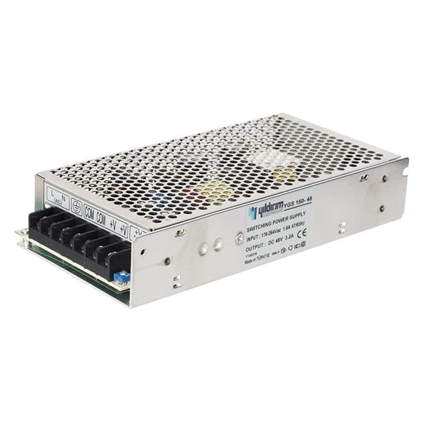 YILDIRIM YGS150-48 48 VOLT - 3.2 AMPER METAL KASA ADAPTÖR